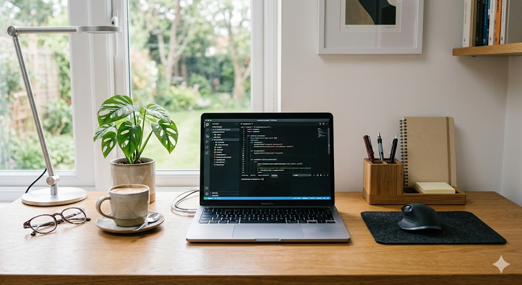 綺麗に整理整頓されたデスク