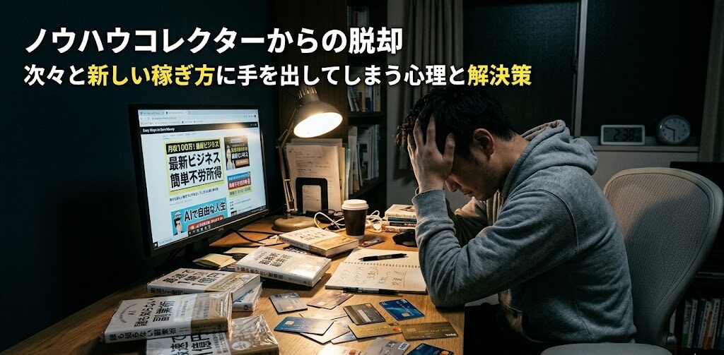 ビジネス書に頭を抱えている男性の実写画像