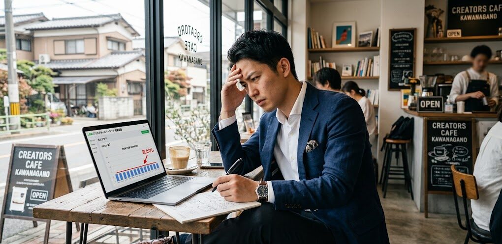 若き男性ビジネスマンの姿