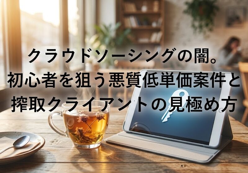 朝日が差し込む明るいカフェのテーブルに、一杯のハーブティーと洗練されたタブレットが置かれている。画面にはセキュリティを連想させるスマートな鍵のアイコンが表示され、自分自身の価値を安全に守る前向きな姿勢を表現した実写風画像